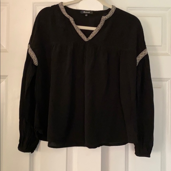 Black madewell boho style top
